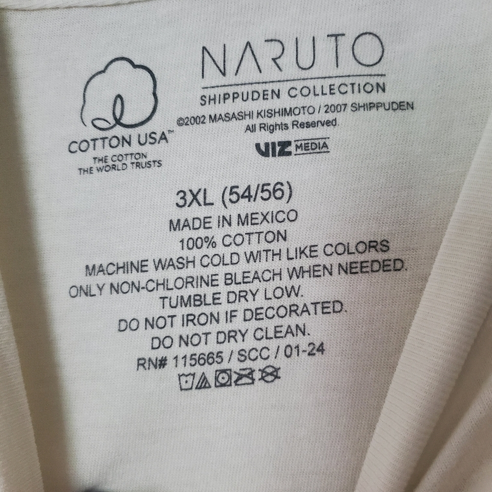 NWT Ichiraku Ramen Naruto Men's Graphic T-shirt L & 2XL Off White - Picture 9 of 10